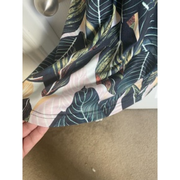 JUNGLE LEAF MIDI DRESS, SZ L - Picture 6 of 6